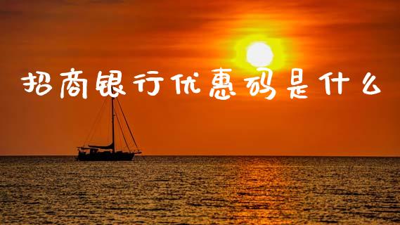 招商银行优惠码是什么_https://m.qdlswl.com_恒指德指直播室_第1张