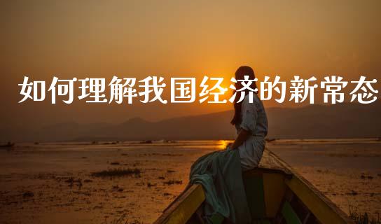 如何理解我国经济的新常态_https://m.qdlswl.com_恒生指数直播喊单_第1张