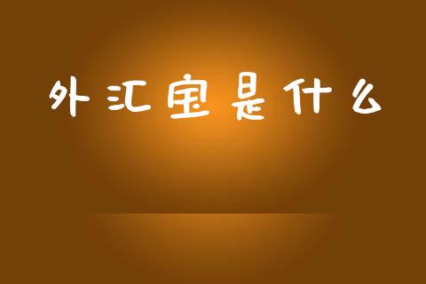外汇宝是什么_https://m.qdlswl.com_恒生指数直播喊单_第1张