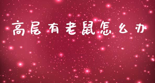 高层有老鼠怎么办_https://m.qdlswl.com_恒生指数直播喊单_第1张