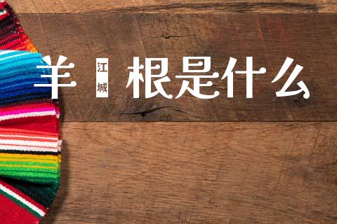 羊蹿根是什么_https://m.qdlswl.com_恒指在线直播间_第1张