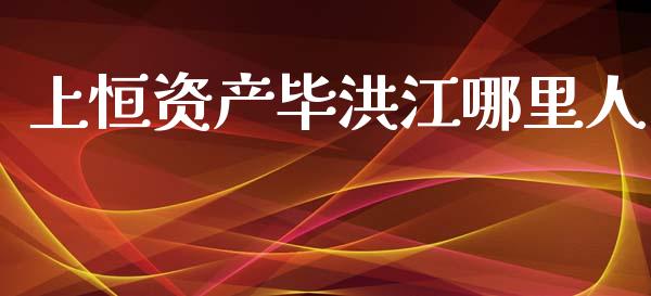 上恒资产毕洪江哪里人_https://m.qdlswl.com_恒指德指直播室_第1张