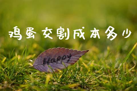 鸡蛋交割成本多少_https://m.qdlswl.com_纳指直播_第1张