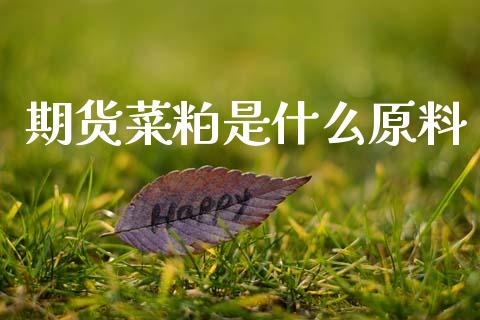 期货菜粕是什么原料_https://m.qdlswl.com_恒指在线直播间_第1张