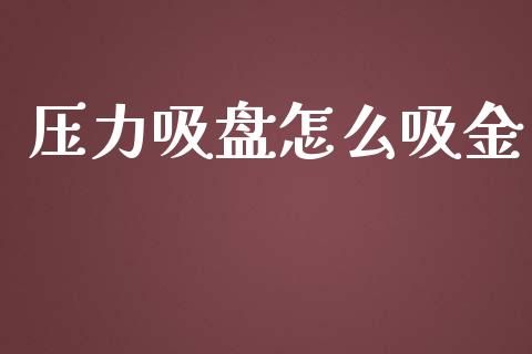 压力吸盘怎么吸金_https://m.qdlswl.com_恒指德指直播室_第1张