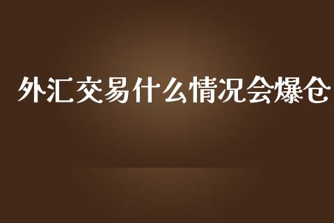 外汇交易什么情况会爆仓_https://m.qdlswl.com_恒生指数直播喊单_第1张