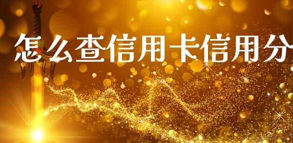 怎么查信用卡信用分_https://m.qdlswl.com_恒指德指直播室_第1张