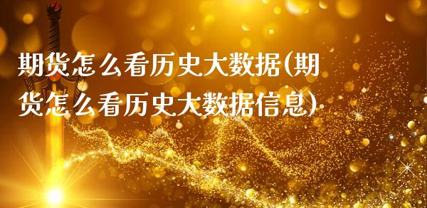 期货怎么看历史大数据(期货怎么看历史大数据信息)_https://m.qdlswl.com_恒指在线直播间_第1张