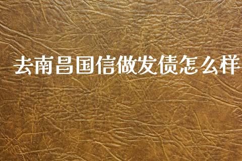 去南昌国信做发债怎么样_https://m.qdlswl.com_恒生指数直播喊单_第1张