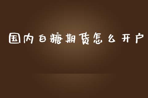 国内白糖期货怎么开户_https://m.qdlswl.com_恒指德指直播室_第1张