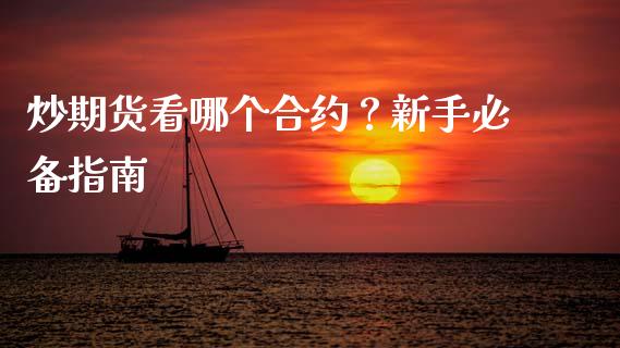 炒期货看哪个合约？新手必备指南_https://m.qdlswl.com_纳指直播_第1张