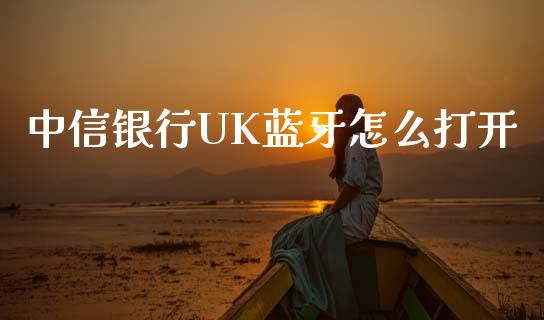 中信银行UK蓝牙怎么打开_https://m.qdlswl.com_恒指德指直播室_第1张