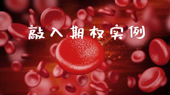 敲入期权实例_https://m.qdlswl.com_恒指德指直播室_第1张