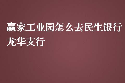 赢家工业园怎么去民生银行龙华支行_https://m.qdlswl.com_恒生指数直播喊单_第1张