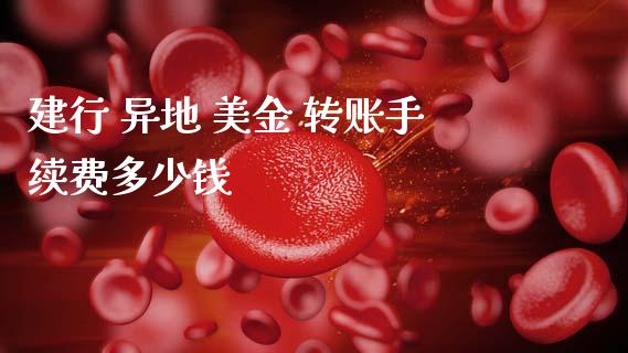建行 异地 美金 转账手续费多少钱_https://m.qdlswl.com_恒指在线直播间_第1张
