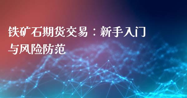 铁矿石期货交易：新手入门与风险防范_https://m.qdlswl.com_恒生指数直播喊单_第1张