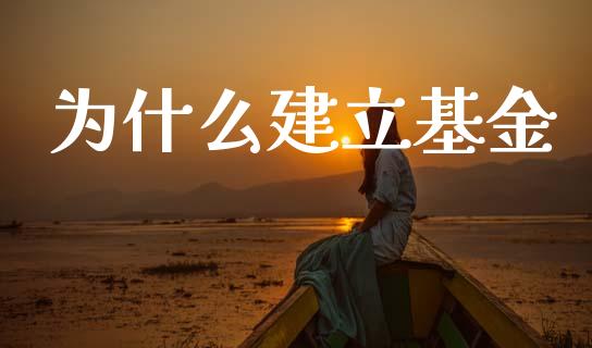 为什么建立基金_https://m.qdlswl.com_恒指德指直播室_第1张