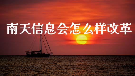 南天信息会怎么样改革_https://m.qdlswl.com_恒指在线直播间_第1张