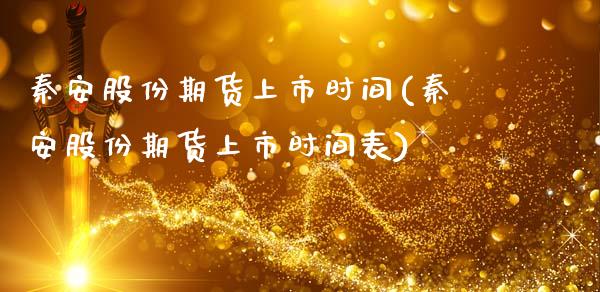 秦安股份期货上市时间(秦安股份期货上市时间表)_https://m.qdlswl.com_恒指在线直播间_第1张