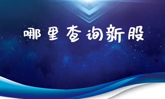 哪里查询新股_https://m.qdlswl.com_恒生指数直播喊单_第1张