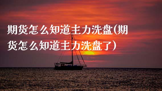 期货怎么知道主力洗盘(期货怎么知道主力洗盘了)_https://m.qdlswl.com_恒指德指直播室_第1张