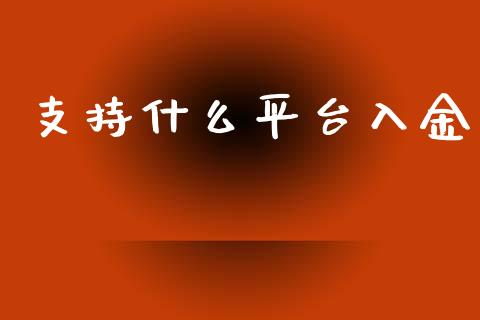 支持什么平台入金_https://m.qdlswl.com_纳指直播_第1张