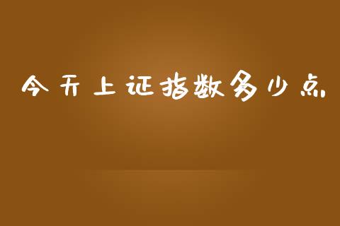 今天上证指数多少点_https://m.qdlswl.com_恒生指数直播喊单_第1张