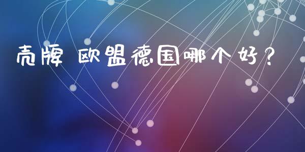 壳牌 欧盟德国哪个好？_https://m.qdlswl.com_纳指直播_第1张