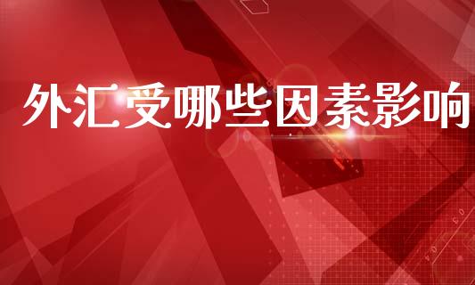 外汇受哪些因素影响_https://m.qdlswl.com_恒指德指直播室_第1张