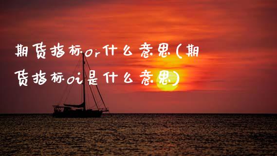 期货指标or什么意思(期货指标oi是什么意思)_https://m.qdlswl.com_恒指在线直播间_第1张