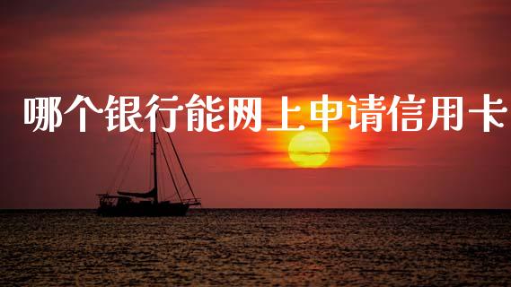 哪个银行能网上申请信用卡_https://m.qdlswl.com_纳指直播_第1张