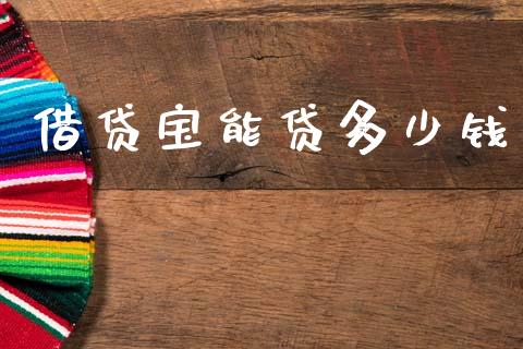借贷宝能贷多少钱_https://m.qdlswl.com_恒指德指直播室_第1张
